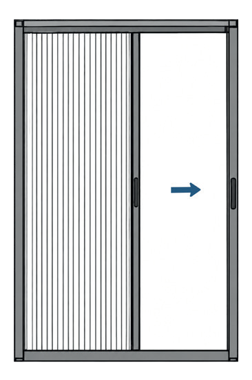 Schéma : moustiquaire HORIZON 1 vantail
